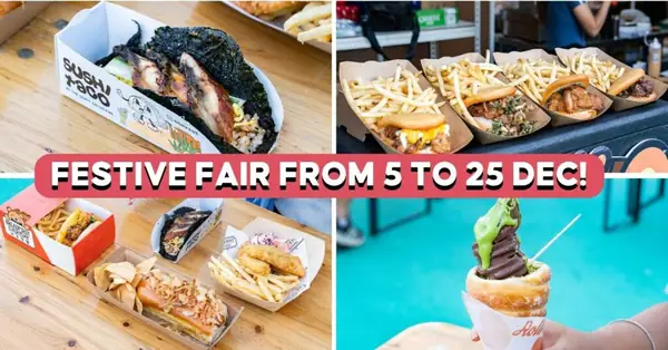 World Christmas Market: Food Fair At Marina Bay With Kunafa Soft Serve, Sushi Tacos And More