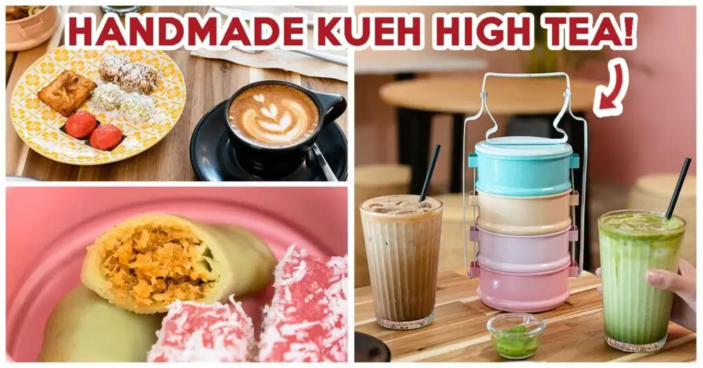 Cafe Confetti ofrece té de la tarde con dulces tradicionales (kueh), huevos al horno con laksa de carne de cangrejo y mucho más en Tai Seng.