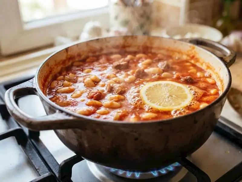 Lemon in cooking beans: a balance of flavor