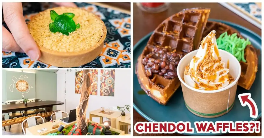 Ambling Turtle Review: New Cafe With Nyonya Curry Chicken Croissant, Chendol Waffles, And Tarts In Katong