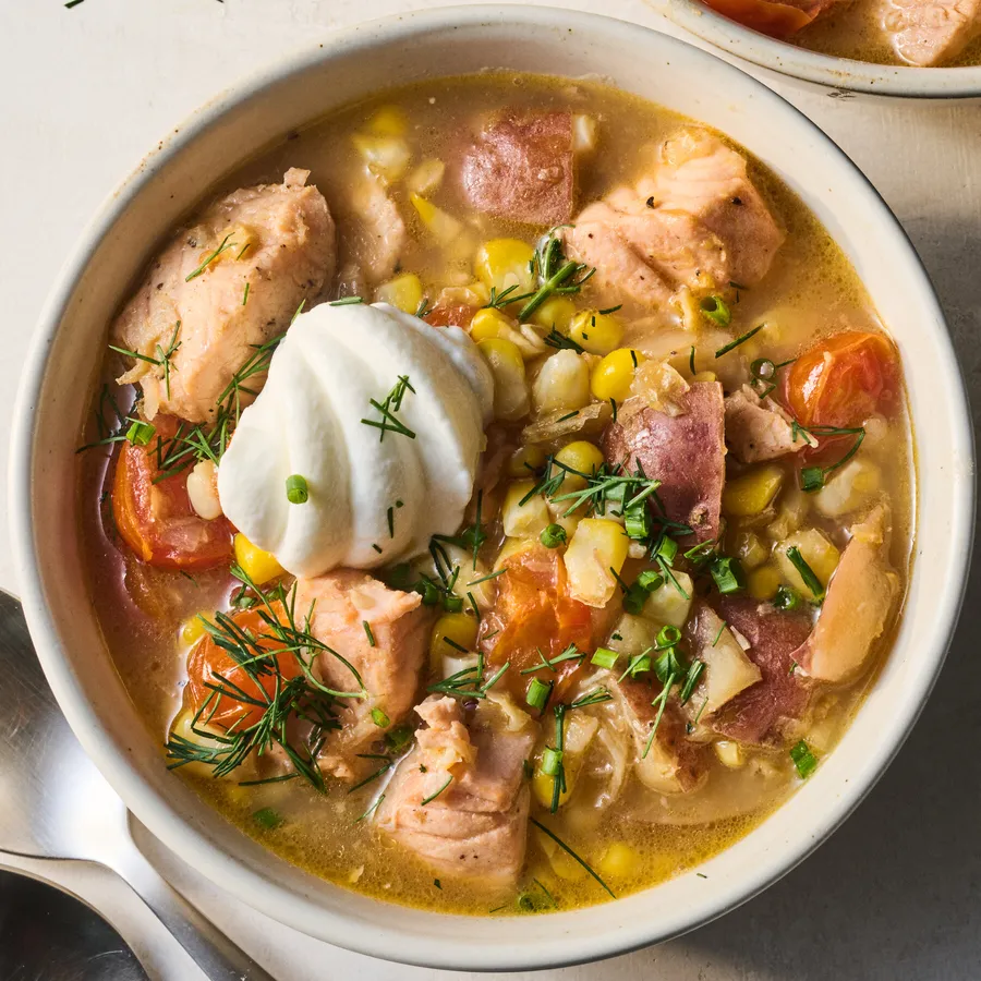 This Corn-Salmon Chowder May Be the Best Summer Soup