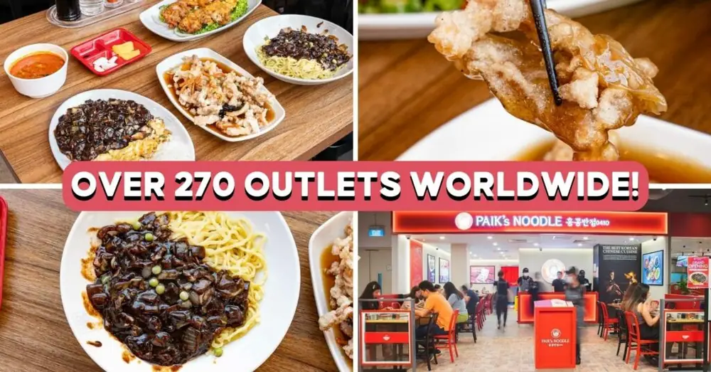 Paik's Noodle abre sus puertas en Punggol y Tiong Bahru
