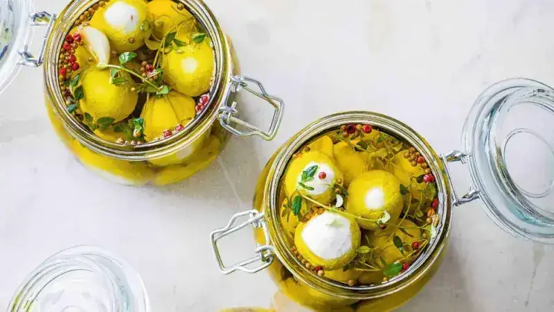 Marinated goat cheese