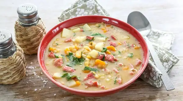 Cream of Broccoli Soup with Chicken, a step-by-step recipe with photos from Mamasha Ko