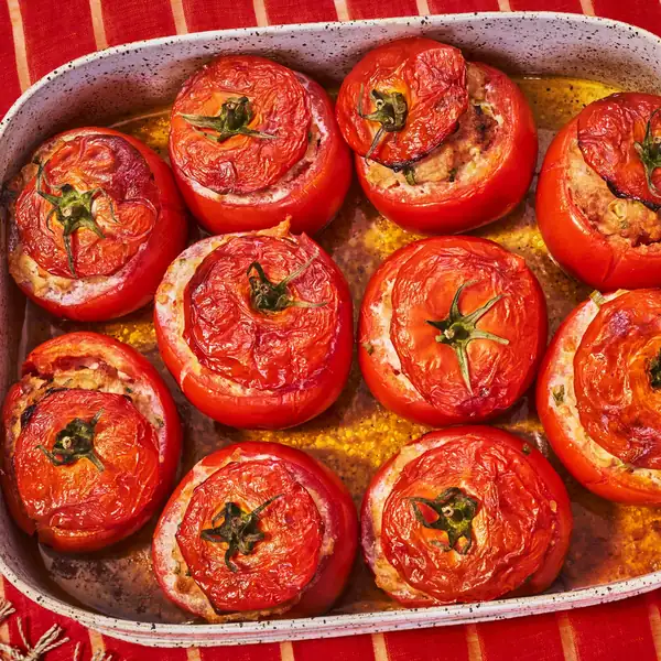 Gingery Pork Stuffed Tomatoes