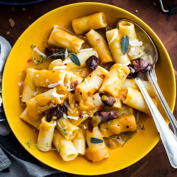 Butternut Squash Pasta Sauce with Sausage
