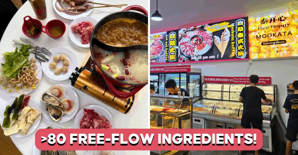 This $19.90 Mookata And Hotpot Buffet Includes Unlimited Meat, Seafood, And Desserts