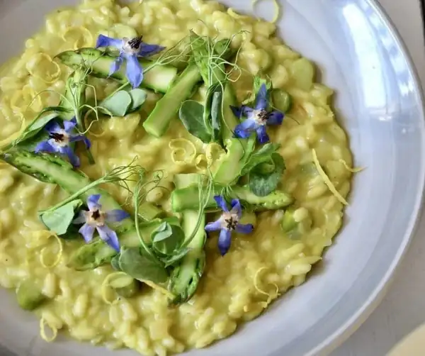 Asparagus Risotto with Prosecco