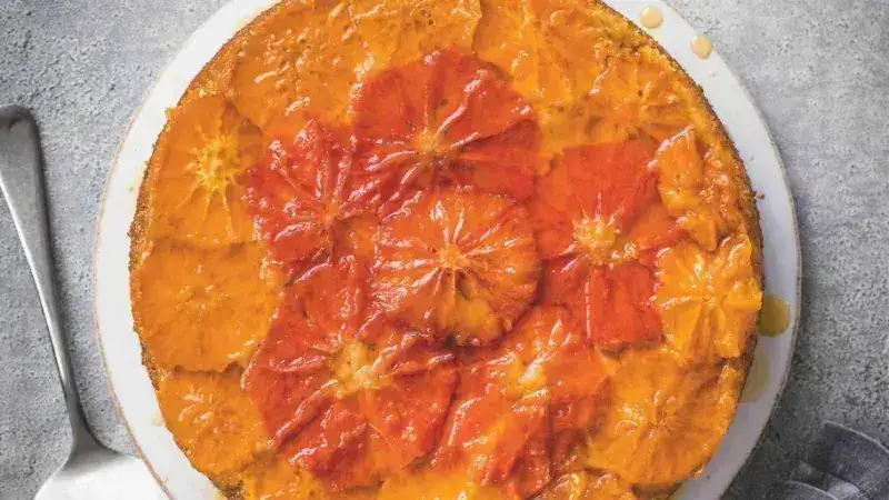 Grapefruit-Clementine Spicy Upside Down Cake