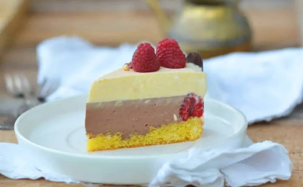 Chocolate & Peach Cheesecake
