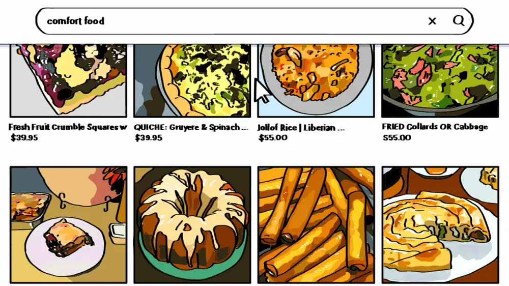 ¿Quieres pedir tu próximo plato de macarrones con queso en... Etsy?