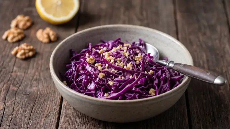 Lemon-marinated red cabbage: the restaurant secret to softening it in just two hours