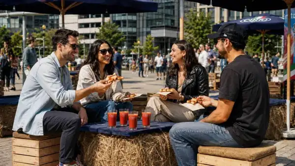 Cirio is celebrating 170 years with free pizza, drinks and Italian Piazza vibes at Battersea Power Station