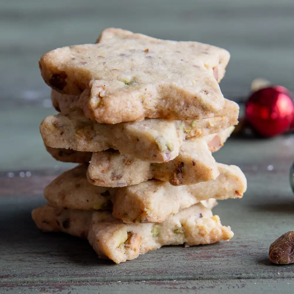 Pistachio Shortbread Cookies