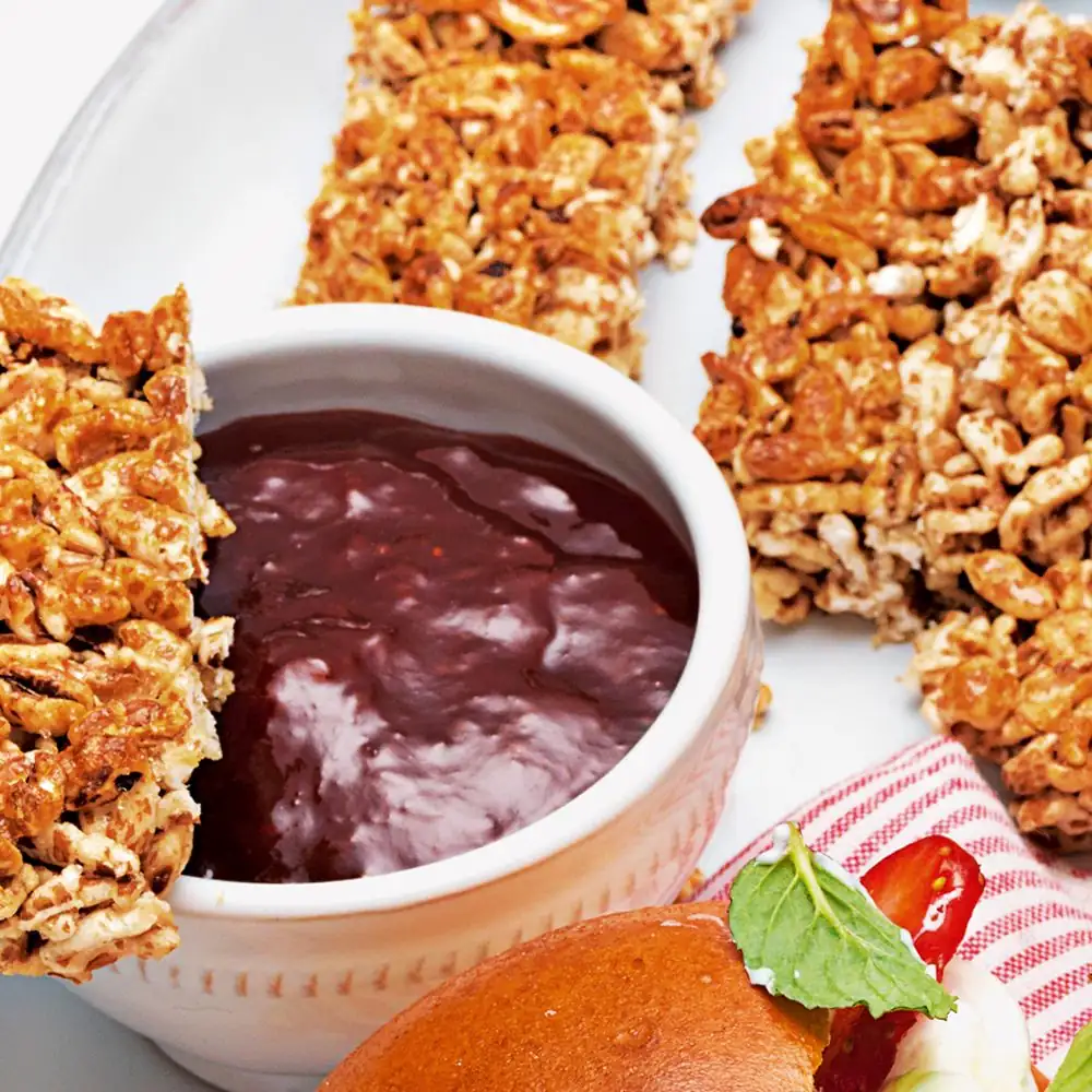 Puffed spelt bars