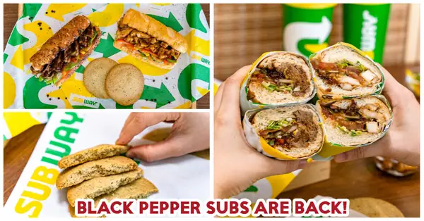 Subway’s Black Pepper Chicken and Beef Subs Return With All-New Oolong Peach Tea Cookie