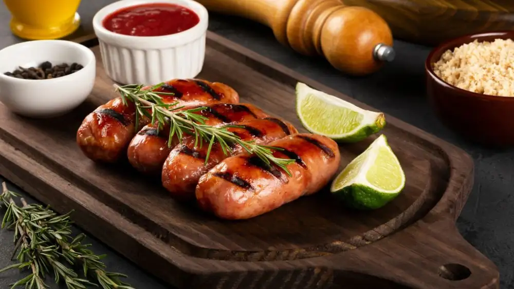 Cheese-stuffed sausage: an easy barbecue recipe
