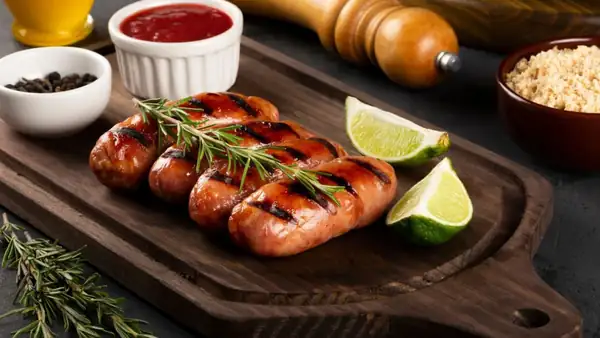 Cheese-stuffed sausage: an easy barbecue recipe
