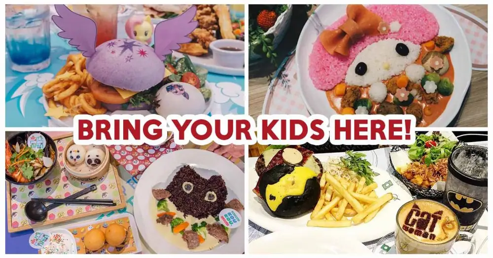 6 Character Cafes To Bring Your Kids For Cute Food Such As Kung Fu Panda Pau And Batman Burger