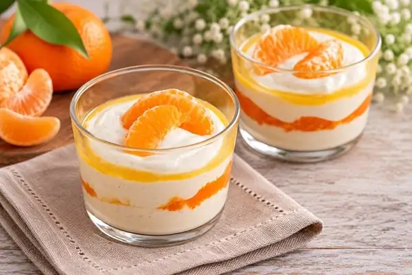 Mandarin quark cream