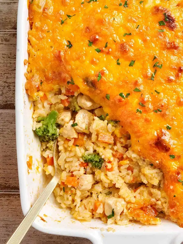 The Cozy Chicken and Rice Casserole I Make All Winter Long