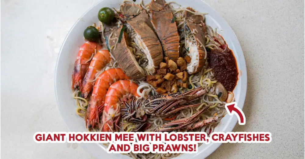Reseña de Mr Prawnie: El gigantesco Hokkien Mee en un menú secreto de un kopitiam en Ang Mo Kio